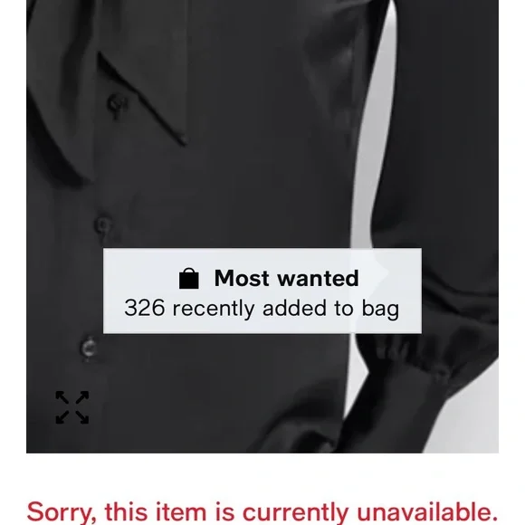 DKNY Women's Tie-Neck Front Button Long Sleeve Blouse - Picture 2 of 10